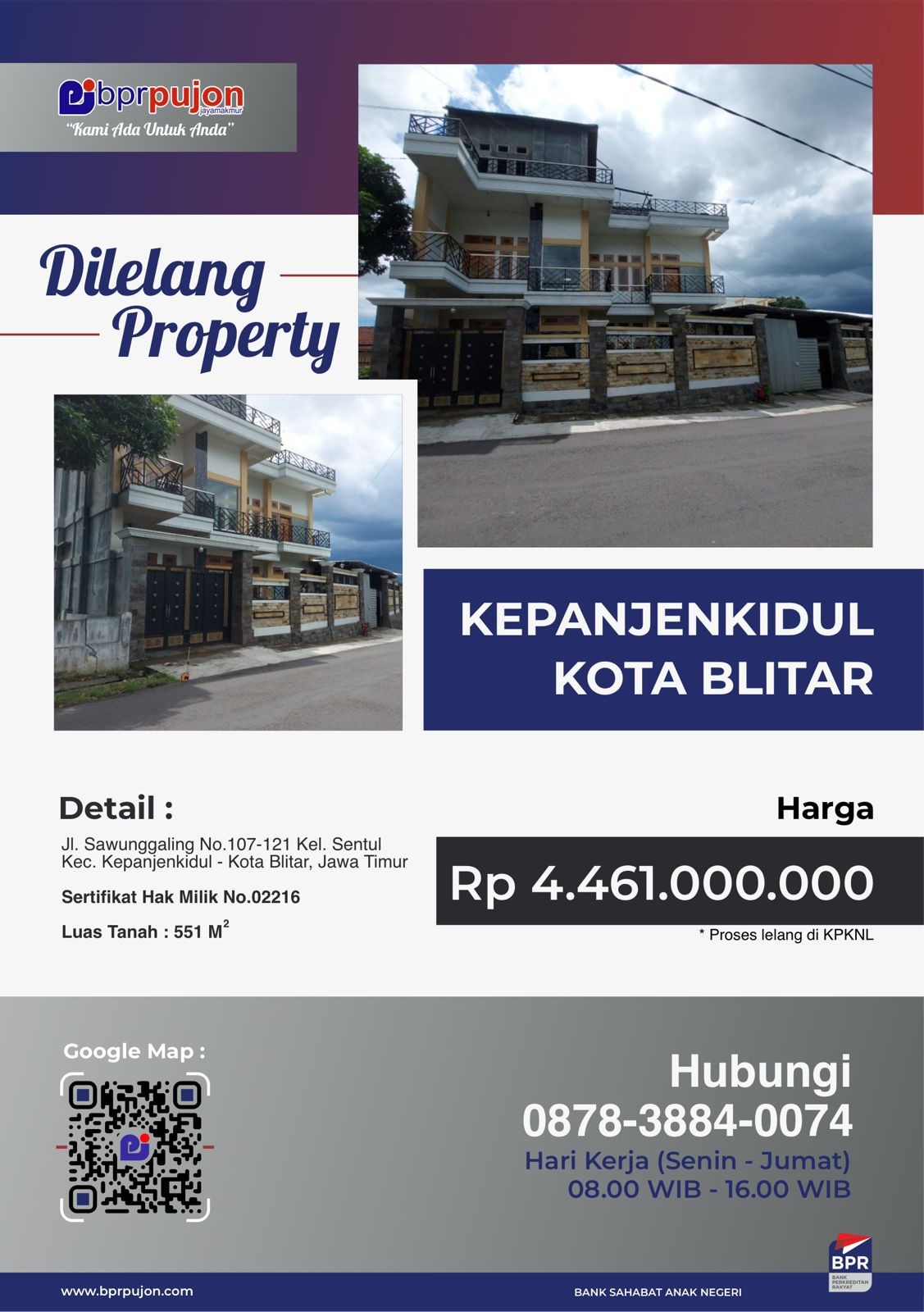 Lelang tanah dan bangunan